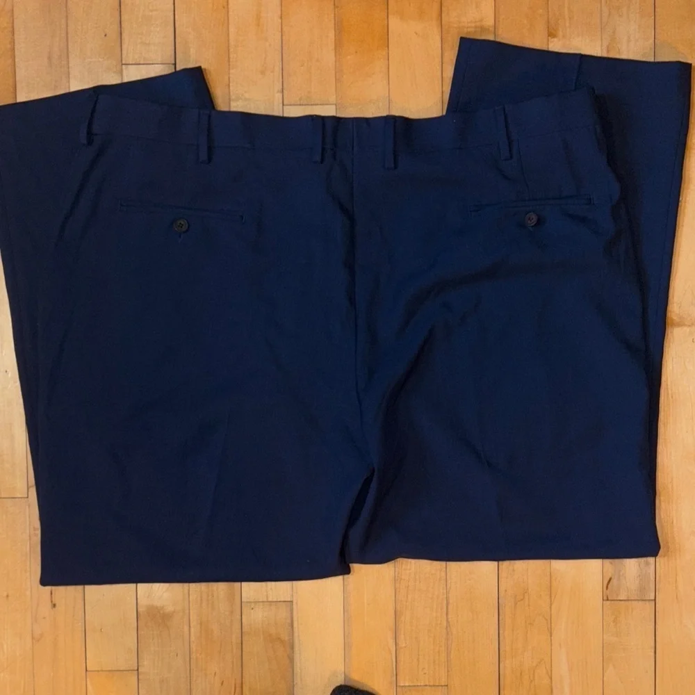 Haggar Men's Deep Blue Dress Pants 44x30